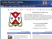 Tablet Screenshot of cyclesresearchinstitute.org